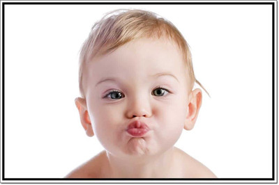 

Kissing Baby ON FINE ART PAPER HD QUALITY WALLPAPER POSTER Fine Art Print(19 inch X 13 inch, Rolled)