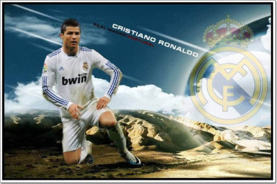 

Cristiano Ronaldo ON HI QUALITY LARGE PRINT 36X24 INCHES Photographic Paper(36 inch X 24 inch, Rolled)