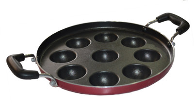 

Greenchef Paniyarakkal (9 Pits) 3mm Paniyarakkal(Aluminium, Non-stick), Grey