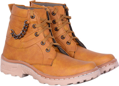 

Johnnie Boy Biker Boots Boots For Men(Tan