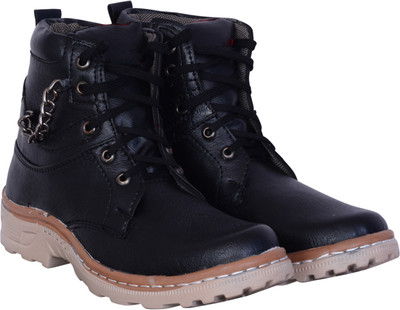 

MOU Biker Boots Boots For Men(Black