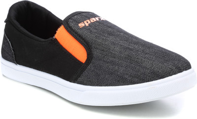 

Sparx 315 Canvas Shoes For Men(Black, Grey, Black orange