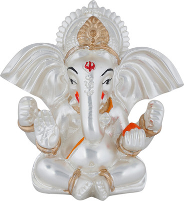 

Jewel99 Ganesh Ji Decorative Showpiece - 8.75 cm(Silver Plated, Silver)