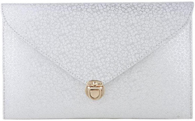 

Genpurs Girls Evening/Party Silver Velvet Sling Bag