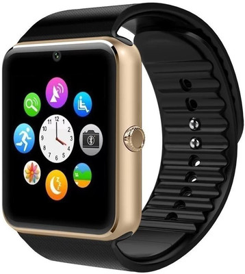 

Dobyt Smart watch Gold Smartwatch(Black Strap M)