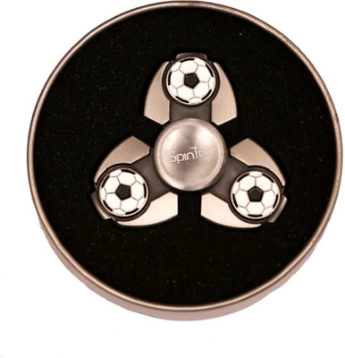 

SANJARY Football Heavy Metal Fidget Hand Spinner Toy With Low-Friction Technology & Long Spinning Time(Grey)