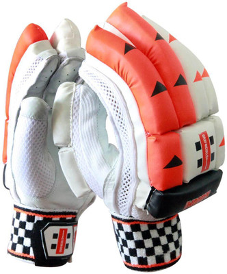 

Gray Nicolls Kaboom GN2.5 Batting Gloves (Men, Orange), Orange/white