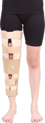 

Sankat Mochan Knee Brace (Immobilizer) Long 22Inch Knee Support, Beige