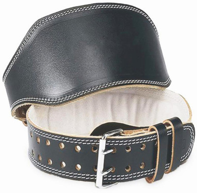 

Fitness Carnival Fitness Pure Leather Gym Belt With Steel Roller Wrist Support(Black