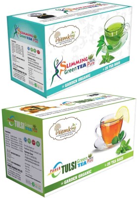 

Nemko Ayurveda Combo of Slimming and Tulsi Green Tea Tulsi Green Tea Bags Box(100 g)