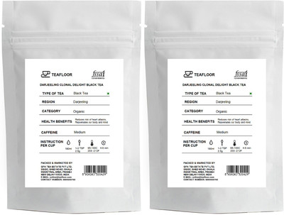 

tea floor Buy 1 Get 1 Free Darjeeling Clonal Delight Unflavoured Black Tea(200 g, Vacuum Pack)