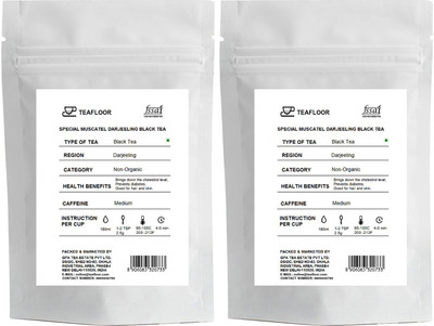 

Tea Floor Special Muscatel Darjeeling Unflavoured Black Tea(200 g, Vacuum Pack)