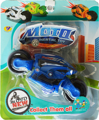 

Toys Factory Kids Small Moto police Inertial Toy(Blue)