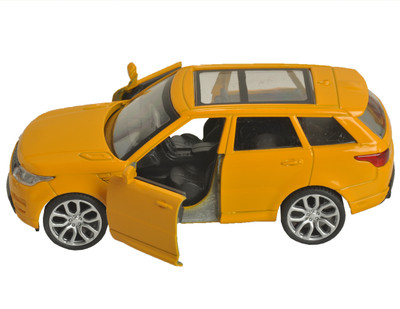 Magic Pitara Die-Cast Metal Pull Back Car Door Open (Yellow)(Yellow)