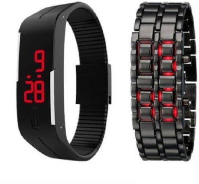 lavishable Q&Q LED Band And Chain Combo Watch - For Men & Women Watch  - For Men & Women   Watches  (Lavishable)