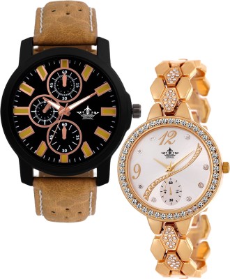 Swisso SWS-1538-8041-Gold Elegant Combo Watch  - For Men & Women   Watches  (Swisso)