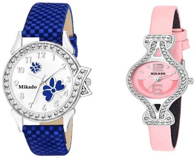 Mikado Fashion women lifestyle combo watches with new exclusive multicolor design watch for women and girls Watch  - For Boys   Watches  (Mikado)
