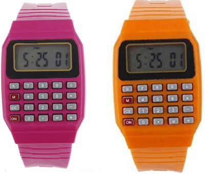 View paras combo calculator pink orange OST1 calculator watches Watch  - For Boys & Girls Wrist Watches Price Online(Paras)