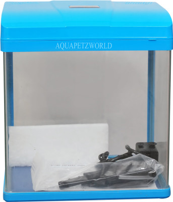 

Aquapetzworld Pufeit PF-285 Aquarium Fish Tank-13L-BLUE Rectangle Aquarium Tank(13 L)