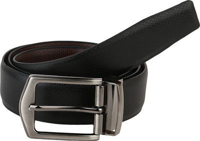 

Bharat Leather Emporium Men Formal Black Synthetic Reversible Belt