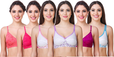 Maamba Premium Women T-Shirt Lightly Padded Bra(Multicolor) Maamba Premium Women T-Shirt Lightly Padded Bra(Multicolor)