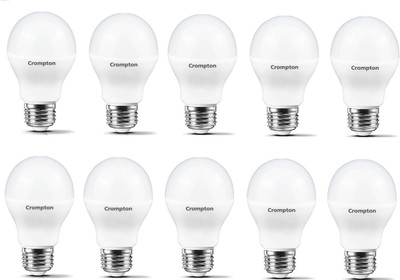 

Crompton 7 W Standard E27 LED Bulb(White, Pack of 10)