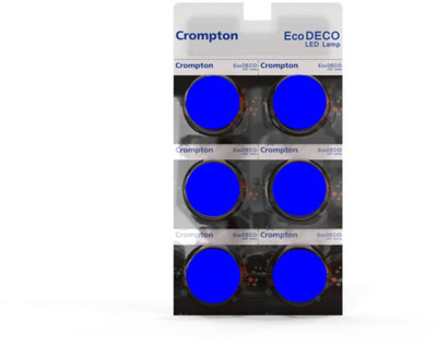 

Crompton 0.5 W Standard B22 LED Bulb(Blue, Pack of 6)