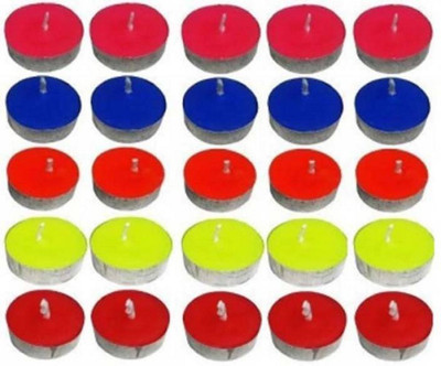 

Home Made Multi Colour Masterpeice Candle hmmmcl033 Candle(Multicolor, Pack of 50)