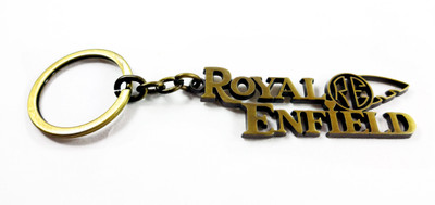 ADITYA TRADERS CLASSY METAL 'ROYAL ENFIELD' WITH LOGO KEYCHAIN Key Chain(Silver)