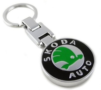 

Aditya Traders CLASSY FULL METAL 'SKODA' CAR KEYCHAIN Key Chain(Black)