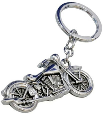 ADITYA TRADERS FULL METAL BULLET KEYCHAIN Key Chain(Silver)