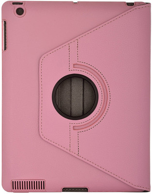 San Pareil Flip Cover for Apple iPad, Apple Ipad 2, Apple Ipad 3, Apple Ipad 4(Baby Pink, Cases with Holder)