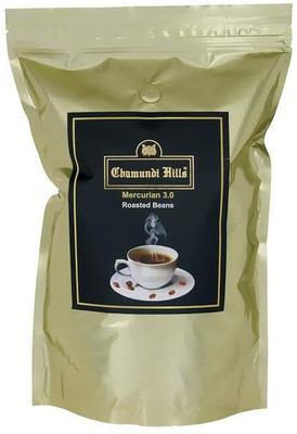 

Chamundi Hills Gold Roasted Coffee Beans (Mercurian 3.0-100% Top grade Arabica Beans: Arabica Mysore Nuggets Extra Bold AAA-90% and Arabica Peaberry-10%) Filter Coffee 900 g