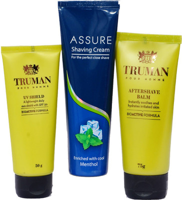 

Assure SHAVING CREAM, UV SHIELD AND AFTER SHAVE BALM(Set of 3)