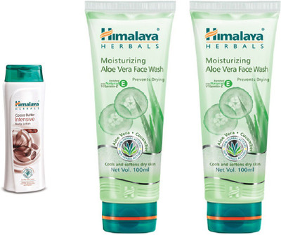 

Himalaya ,coca butter intensive body lotion, aloe vera face wash(Set of 3)