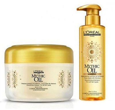 

L'Oreal Paris Paris Professionnel Mythic Oil Nourishing Shampoo and Masque Set(Set of 2)
