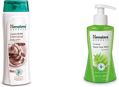 

Himalaya coca butter intensive body lotion, neem face wash(Set of 2)