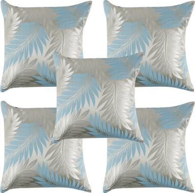 A.P HANDLOOM Polyester Cushions Cover(Pack of 5, 40.64 cm*40.64 cm, Blue)