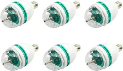 

S.Blaze Multicolor Combo of 360 Degree Rotation LED Bulb for Diwali Home Decoration Lightinning - 6 g