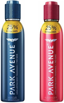 

Park Avenue 1 Marcus and 1 Alexander Deodorant Combo Pack of 2 Body Spray - For Men(300 ml, Pack of 2)