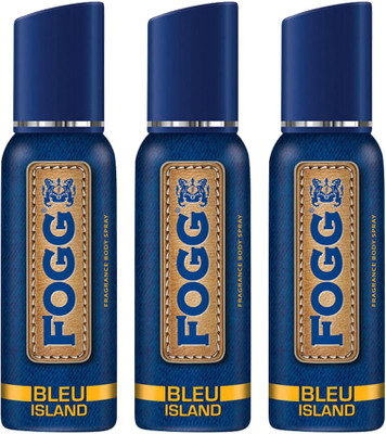 

Fogg bleu island Deodorant Spray - For Men(360 ml, Pack of 3)