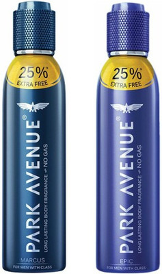 

Park Avenue 1 Marcus and 1 Epic Deodorant Combo Pack of 2 Body Spray - For Men(300 ml, Pack of 2)