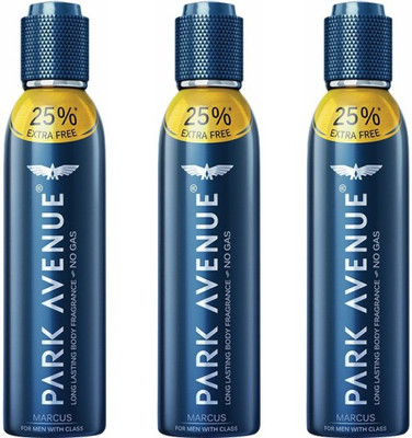 

Park Avenue 3 Marcus Deodorant Combo Pack of 3 Body Spray - For Men(450 ml, Pack of 3)