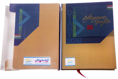 

Highcliff B5 Diary(Satyamev Jayate, Tan & Blue Color)