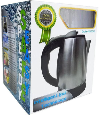 

Wonder World ® Safe Auto Shut-off 2.0 Liter, 304 Grade Brushed Stainless Steel Cordless Design | Tea & Coffee, Kitchen, Office, Dorm, Hotel, Electric Kettle(1.8 L, Silver)