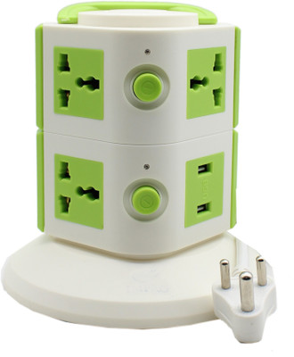 

Techlife Solutions -Impro Brand- 7 Plugs + 2 USB Power Sockets Tower ( 2 Floors ) 16 A Three Pin Socket