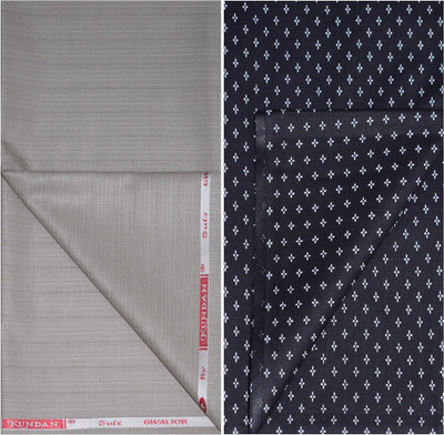 KUNDAN SULZ GWALIOR Polycotton Graphic Print Shirt & Trouser Fabric