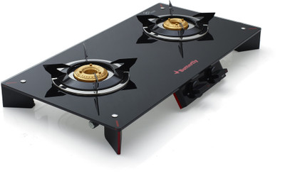 Butterfly Prism+ Glass Manual Gas Stove(2 Burners)