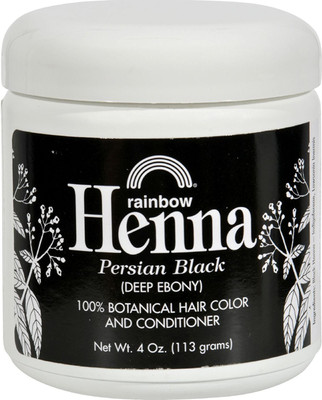 

Rainbow Research Henna Persian Black, 100% Botanical Hair Color & Conditioner 4 OZ Hair Color(Black)