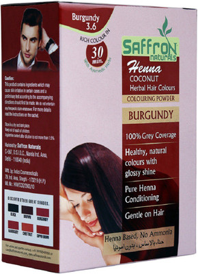 

Saffron Naturals Hair colour Hair Color(Burgundy)